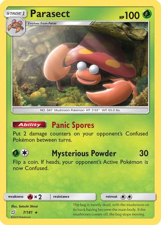 Image of Parasect (7/181) [Sun & Moon: Team Up]