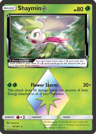 Image of Shaymin (10/181) (Prism Star) [Sun & Moon: Team Up]