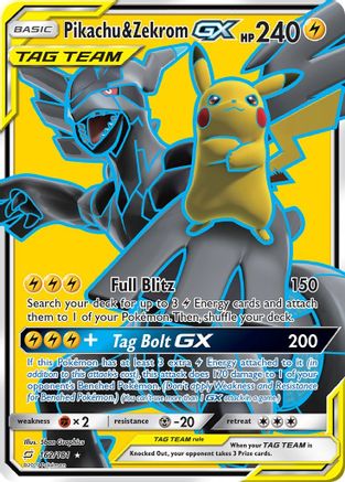 Image of Pikachu & Zekrom GX (162/181) [Sun & Moon: Team Up]