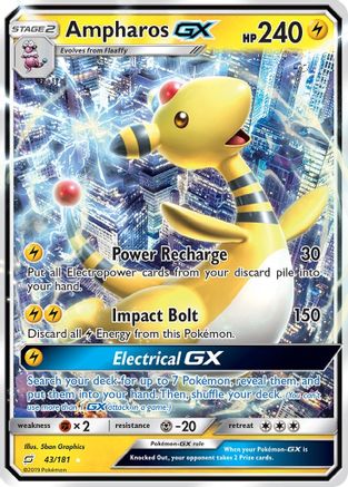 Image of Ampharos GX (43/181) [Sun & Moon: Team Up]