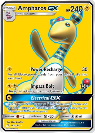 Image of Ampharos GX (163/181) [Sun & Moon: Team Up]