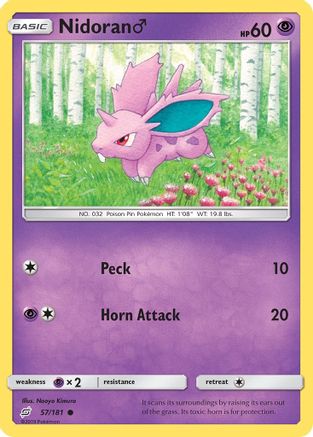 Image of Nidoran (57/181) (Male) [Sun & Moon: Team Up]