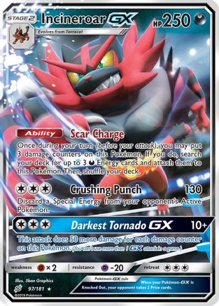 Image of Incineroar GX (97/181) [Sun & Moon: Team Up]