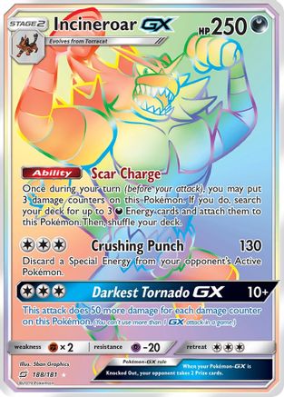 Image of Incineroar GX (188/181) [Sun & Moon: Team Up]