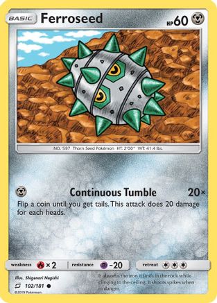 Image of Ferroseed (102/181) [Sun & Moon: Team Up]