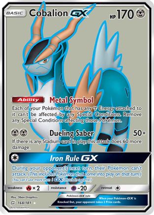 Image of Cobalion GX (168/181) [Sun & Moon: Team Up]
