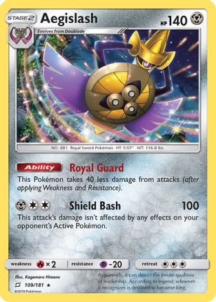 Image of Aegislash (109/181) [Sun & Moon: Team Up]