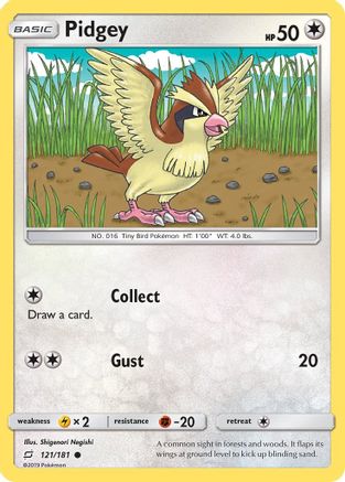 Image of Pidgey (121/181) [Sun & Moon: Team Up]