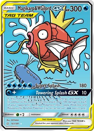 Image of Magikarp & Wailord GX (161/181) [Sun & Moon: Team Up]