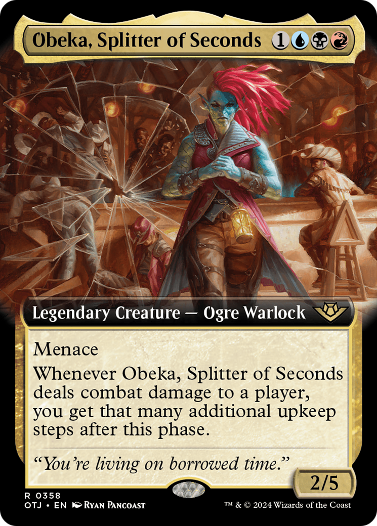Image of Obeka, Splitter of Seconds (Extended Art) [Outlaws of Thunder Junction]