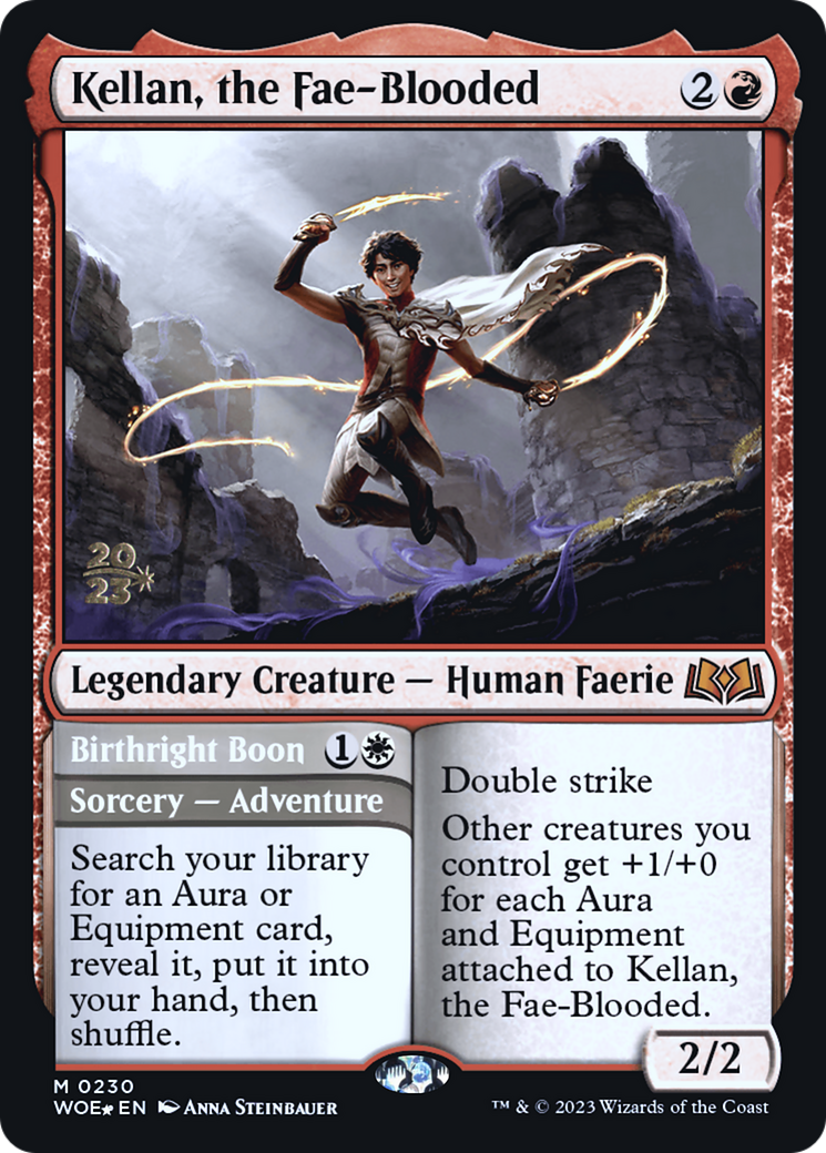 Image of Kellan, the Fae-Blooded [Wilds of Eldraine Prerelease Promos]