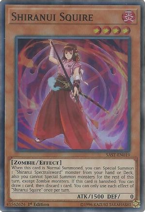 Image of Shiranui Squire [SAST-EN019] Super Rare