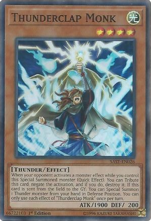 Image of Thunderclap Monk [SAST-EN026] Super Rare