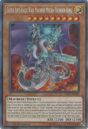 Image of Super Anti-Kaiju War Machine Mecha-Thunder-King [SAST-EN081] Secret Rare