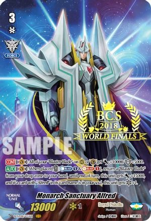 Image of Monarch Sanctuary Alfred (2018 World Finals) (BCS2018/VGS01) [Bushiroad Event Cards]
