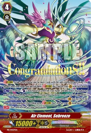 Image of Air Element, Sebreeze (PROMO CARDS)