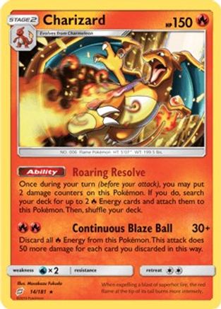 Image of Charizard (14/181) (Theme Deck Exclusive) [Sun & Moon: Team Up]