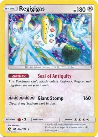 Image of Regigigas (84a/111) (Alternate Art Promo) [Sun & Moon: Crimson Invasion]