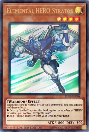 Image of Elemental Hero Stratos [JMPS-EN008] Ultra Rare