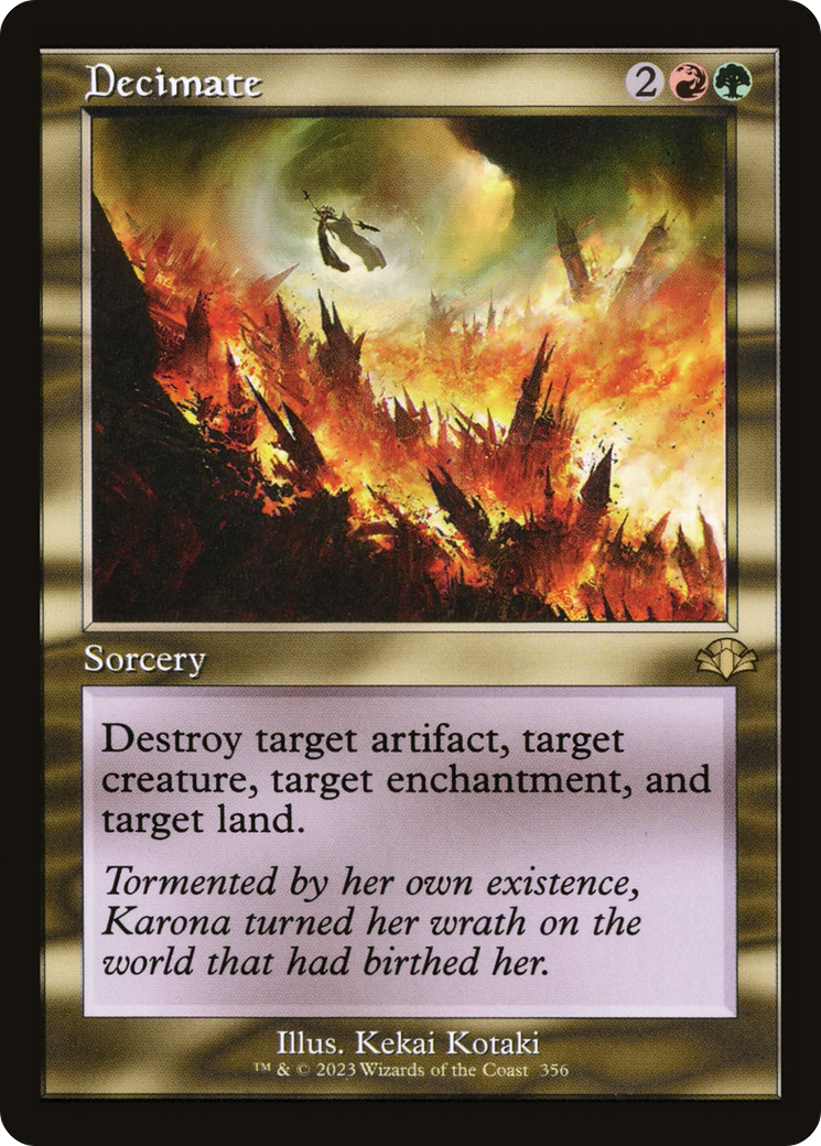 Image of Decimate (Retro) [Dominaria Remastered]