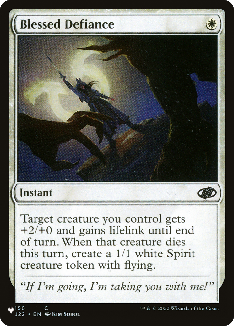 Image of Blessed Defiance [The List]