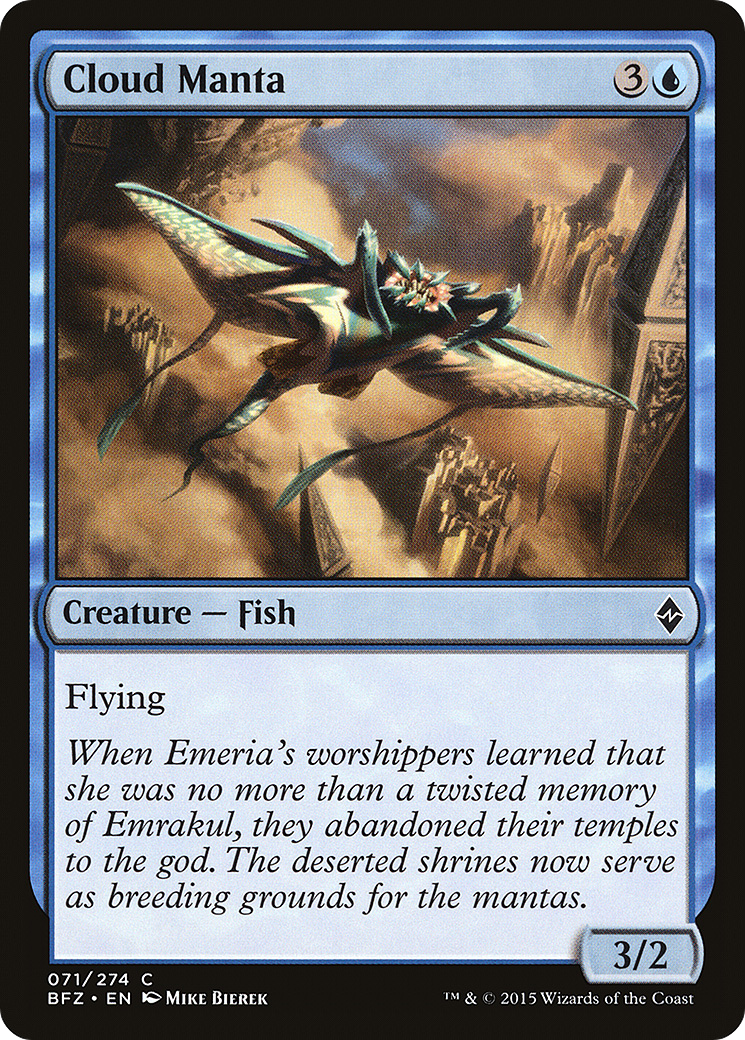 Image of Cloud Manta [Battle for Zendikar]