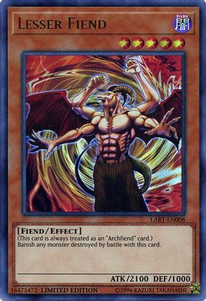 Image of Lesser Fiend [LART-EN008] Ultra Rare