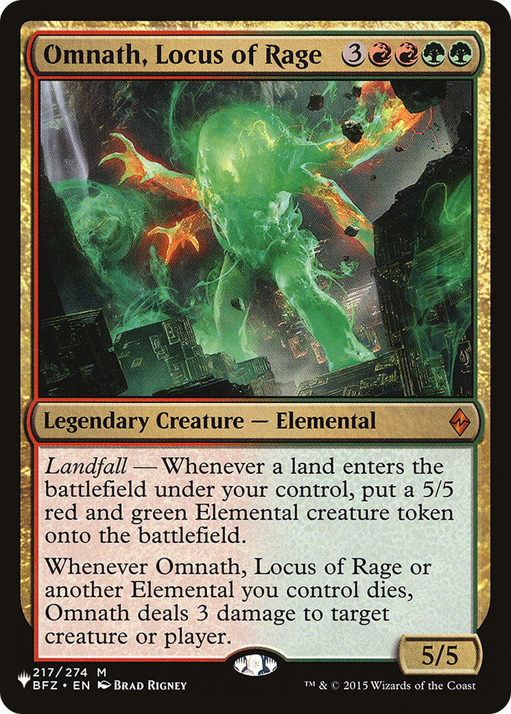 Image of Omnath, Locus of Rage [The List]
