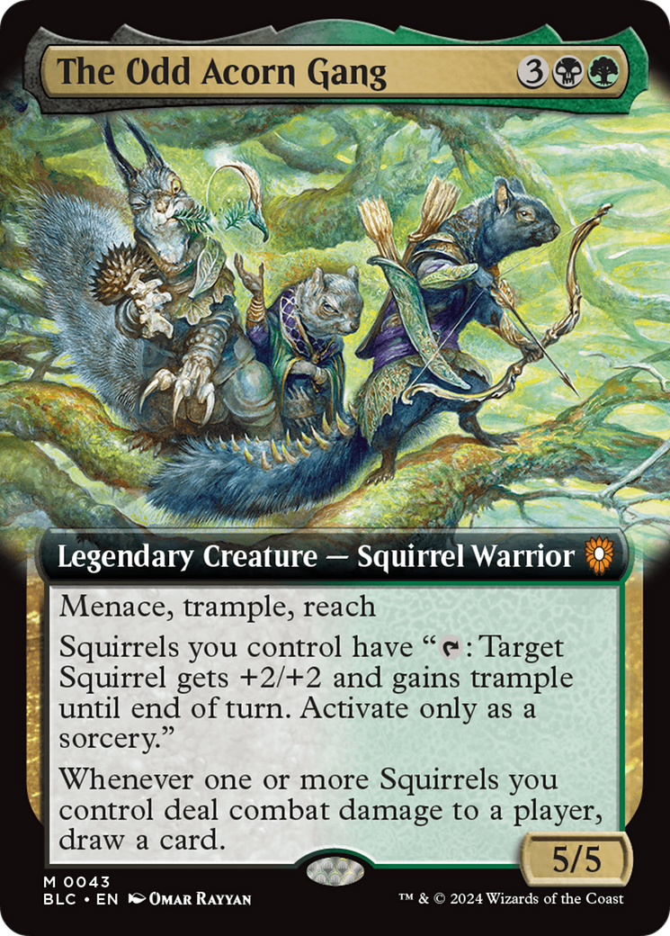 Image of The Odd Acorn Gang (Extended Art) [Bloomburrow Commander]