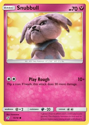 Image of Snubbull (15/18) [Sun & Moon: Detective Pikachu]