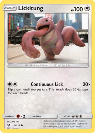 Image of Lickitung (16/18) [Sun & Moon: Detective Pikachu]