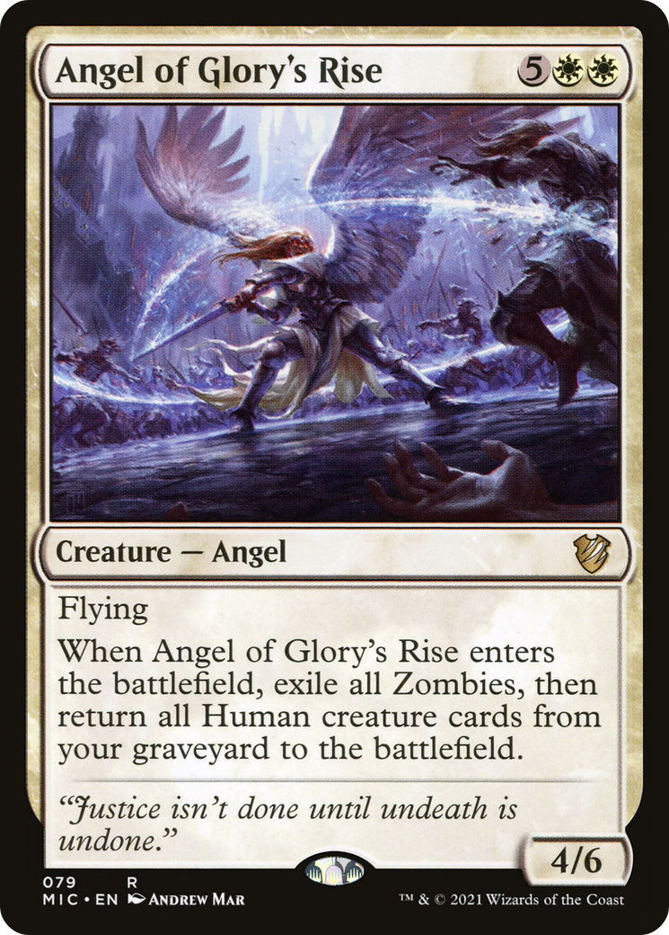 Image of Angel of Glory's Rise [Innistrad: Midnight Hunt Commander]