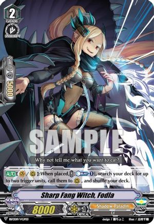 Image of Sharp Fang Witch, Fodla (Spring Fest 2019) (BUSHIROAD EVENT CARDS)