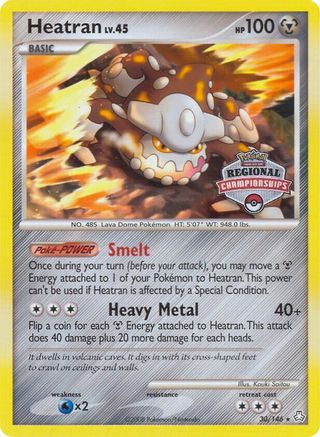 Image of Heatran (30/146) (Regional Championships) [Diamond & Pearl: Legends Awakened]