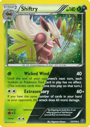 Image of Shiftry (11/114) (Cosmos Holo) [XY: Steam Siege]
