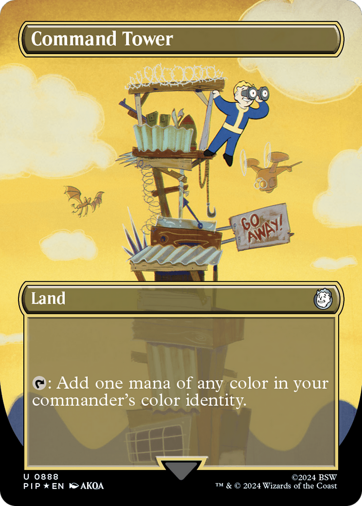 Image of Command Tower (Borderless) (Surge Foil) [Fallout]