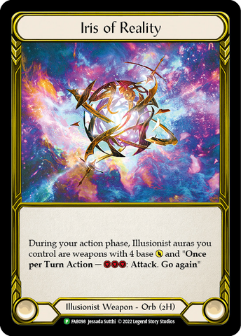 Iris of Reality (Golden) [FAB098] (Promo)  Cold Foil