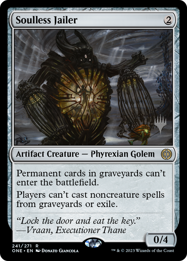 Image of Soulless Jailer (Promo Pack) [Phyrexia: All Will Be One Promos]
