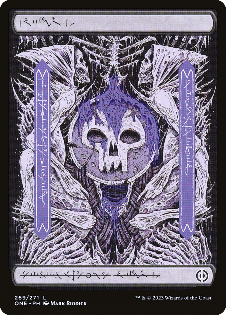 Image of Swamp (269) (Phyrexian) [Phyrexia: All Will Be One]