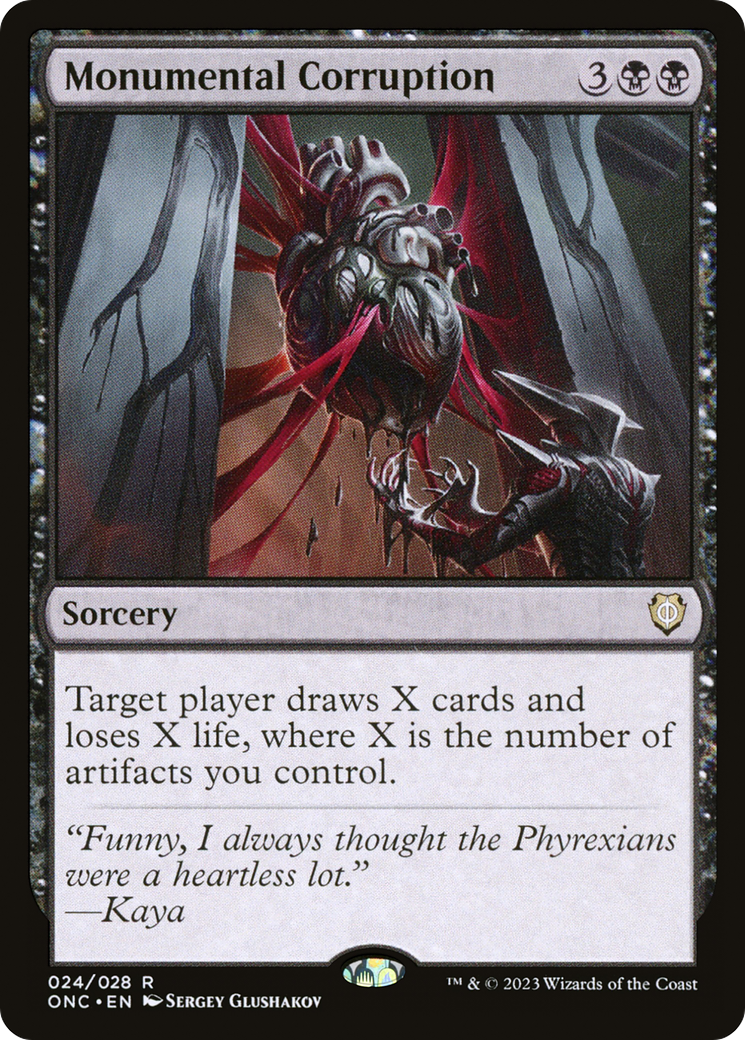 Image of Monumental Corruption [Phyrexia: All Will Be One Commander]