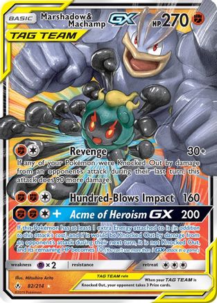 Image of Marshadow & Machamp GX (82/214) [Sun & Moon: Unbroken Bonds]