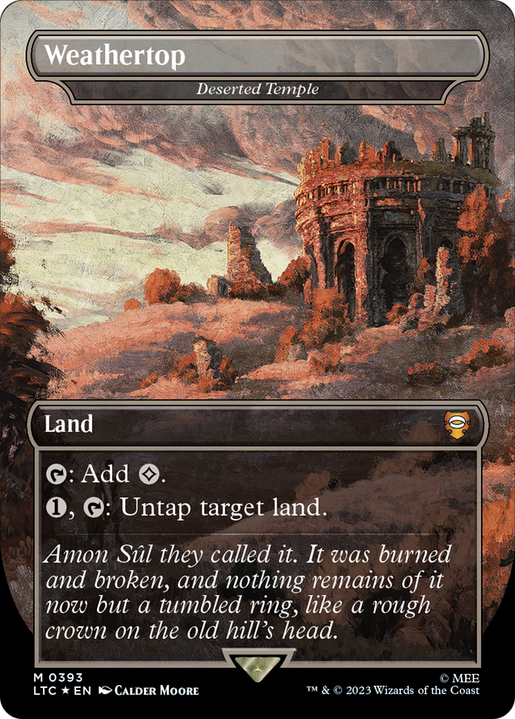 Image of Weathertop - Deserted Temple (Surge Foil Realms and Relics) [The Lord of the Rings: Tales of Middle-Earth Commander]