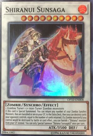 Image of Shiranui Sunsaga [OP10-EN008] Super Rare