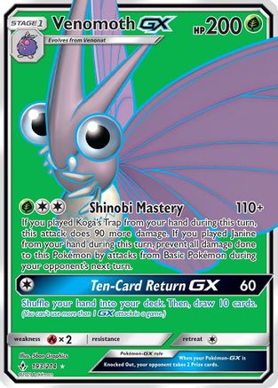 Image of Venomoth GX (193/214) [Sun & Moon: Unbroken Bonds]