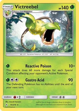 Image of Victreebel (15/214) [Sun & Moon: Unbroken Bonds]