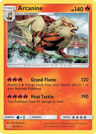 Image of Arcanine (22/214) [Sun & Moon: Unbroken Bonds]