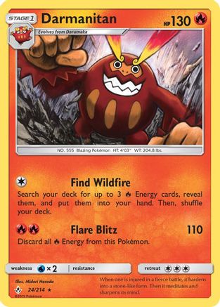 Image of Darmanitan (24/214) [Sun & Moon: Unbroken Bonds]