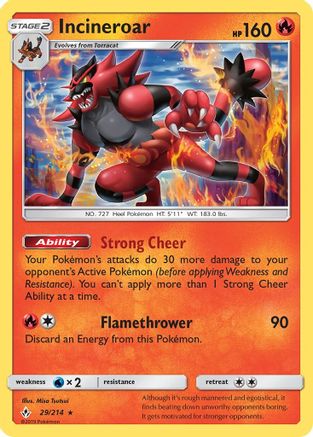 Image of Incineroar (29/214) [Sun & Moon: Unbroken Bonds]