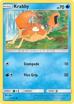Image of Krabby (46/214) [Sun & Moon: Unbroken Bonds]