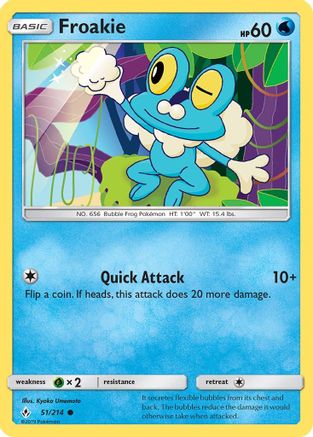 Image of Froakie (51/214) [Sun & Moon: Unbroken Bonds]